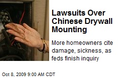 Lawsuits Over Chinese Drywall Mounting