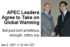 APEC Leaders Agree to Take on Global Warming
