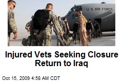 Injured Vets Seeking Closure Return to Iraq