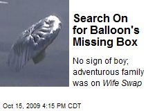 Search On for Balloon's Missing Box