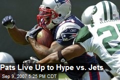 Pats Live Up to Hype vs. Jets