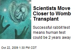 Scientists Move Closer to Womb Transplant