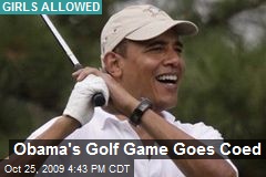 Obama's Golf Game Goes Coed