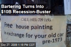 Bartering Turns Into $10B Recession-Buster