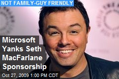 Microsoft Yanks Seth MacFarlane Sponsorship