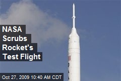 NASA Scrubs Rocket's Test Flight