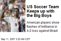 US Soccer Team Keeps up with the Big Boys