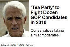 'Tea Party' to Fight Dozen GOP Candidates in 2010