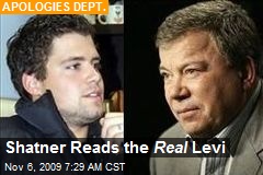 Shatner Reads the Real Levi