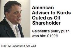 American Adviser to Kurds Outed as Oil Shareholder