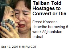Taliban Told Hostages to Convert or Die