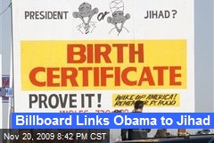 Billboard Links Obama to Jihad