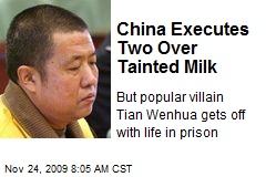 China Executes Two Over Tainted Milk