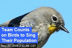 Team Counts on Birds to Sing Their Population