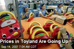 Prices in Toyland Are Going Up