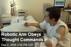 Robotic Arm Obeys Thought Commands