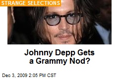 Johnny Depp Gets a Grammy Nod?
