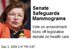 Senate Safeguards Mammograms
