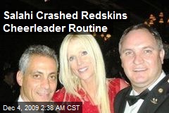 Salahi Crashed Redskins Cheerleader Routine