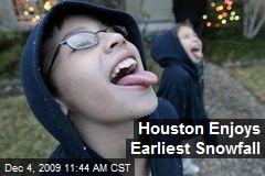 Houston Enjoys Earliest Snowfall