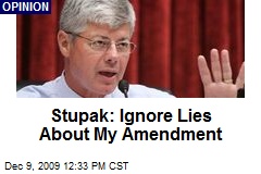 Stupak: Ignore Lies About My Amendment