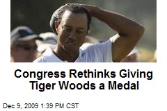 Congress Rethinks Giving Tiger Woods a Medal