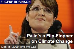 Palin's a Flip-Flopper on Climate Change