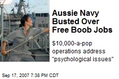 Aussie Navy Busted Over Free Boob Jobs