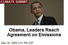 Obama, Leaders Reach Agreement on Emissions