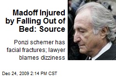 Madoff Injured by Falling Out of Bed: Source