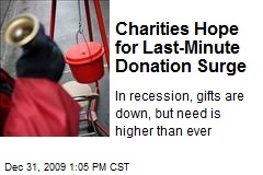 Charities Hope for Last-Minute Donation Surge