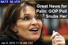 Great News for Palin: GOP Poll Snubs Her