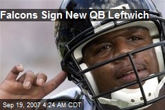 Falcons Sign New QB Leftwich