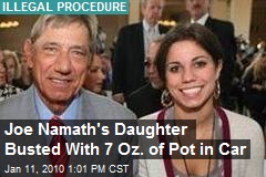 Joe Namath's Daughter Busted With 7 Oz. of Pot in Car