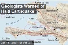 Geologists Warned of Haiti Earthquake