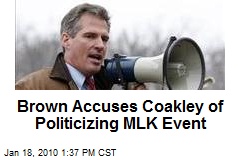 Brown Accuses Coakley of Politicizing MLK Event
