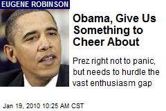 Obama, Give Us Something to Cheer About