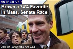 Brown a 74% Favorite in Mass. Senate Race