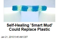 Self-Healing 'Smart Mud' Could Replace Plastic