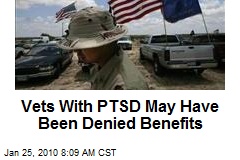 Vets With PTSD May Have Been Denied Benefits