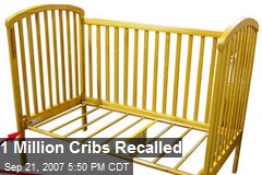 1 Million Cribs Recalled