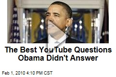 The Best YouTube Questions Obama Didn't Answer