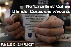 No 'Excellent' Coffee Blends: Consumer Reports