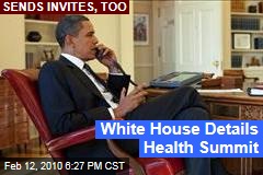 White House Details Health Summit