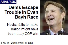 Dems Escape Trouble in Evan Bayh Race