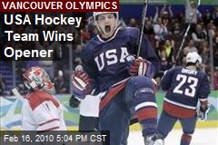 USA Hockey Team Wins Opener