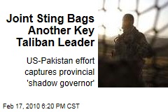 Joint Sting Bags Another Key Taliban Leader