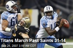 Titans March Past Saints 31-14