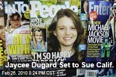 Jaycee Dugard Set to Sue Calif.