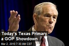 Today's Texas Primary a GOP Showdown